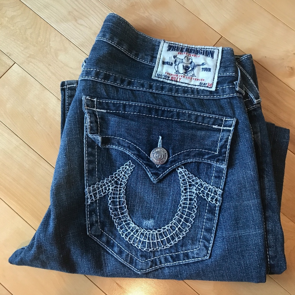 Men's True Religion Brand Jeans Billy - 36 WAIST